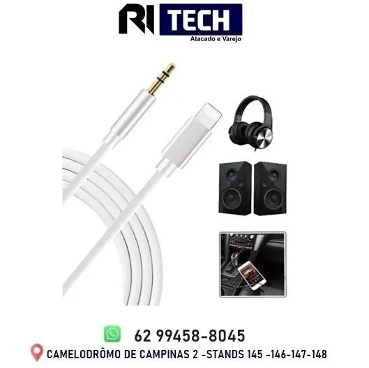 Cabo Lightning P2 3.5mm Aux Audio Para iPhone/iPad 1 Metro