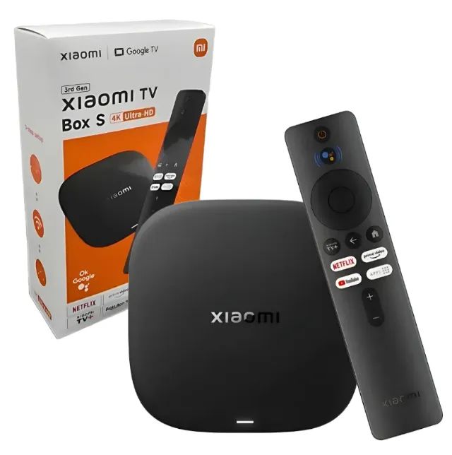 Mi Box S Tv Xiaomi 3a Geração 32gb 4k Ultra Bivolt Preto