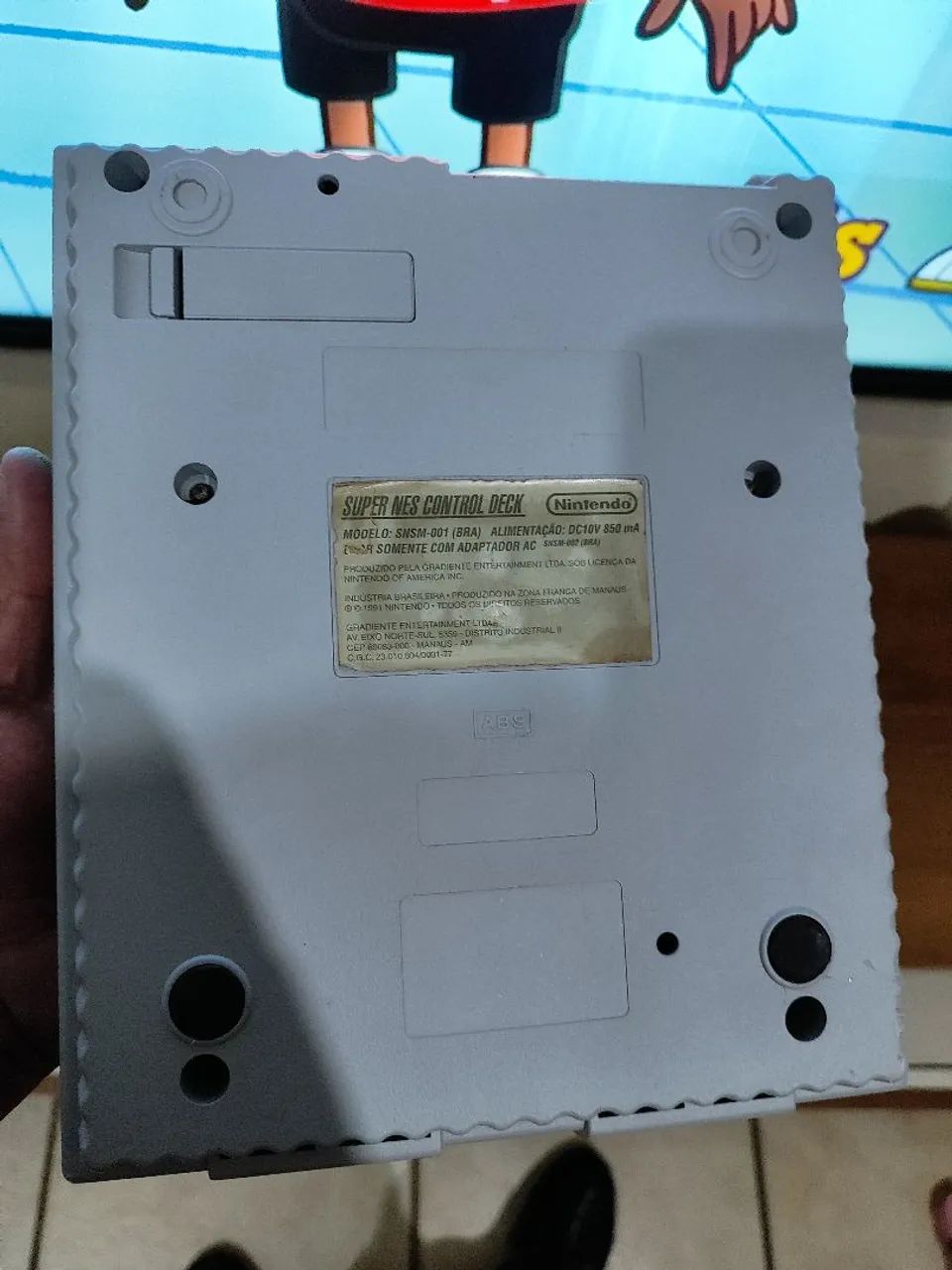 Super Nintendo completo com acessórios originais e 5  jogos - Foto 5