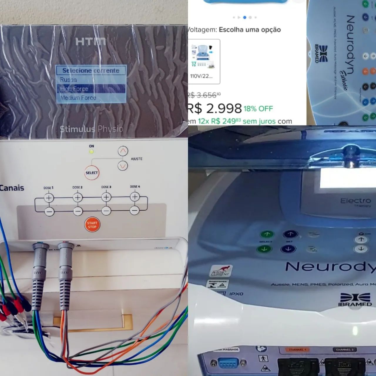Vendo Stimulus Physio HTM 4 canais - Foto 2
