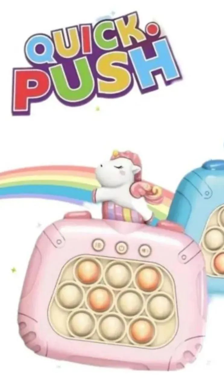 Fidget Toy Unicórnio Rosa Pop It Brinquedo Eletrônico  - Foto 4