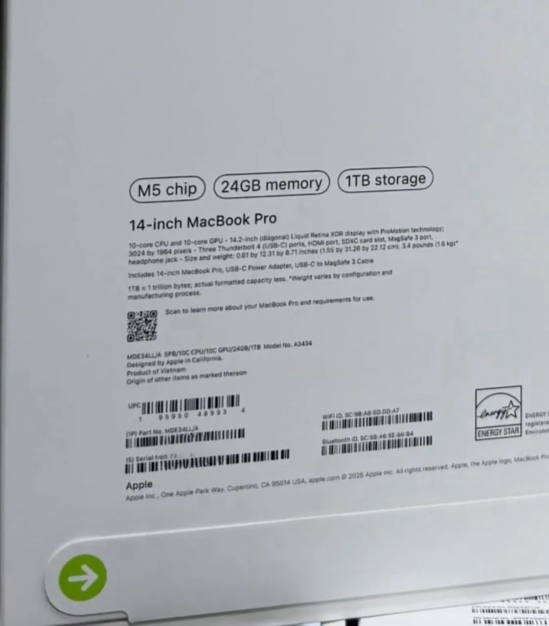 MacBook Pro M5 2025 14.2  - Foto 2