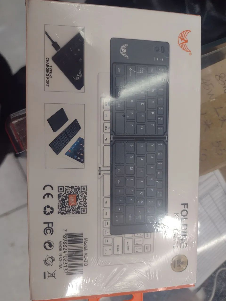 Teclado Bluetooth Dobrável para Celular - Novo - Foto 2