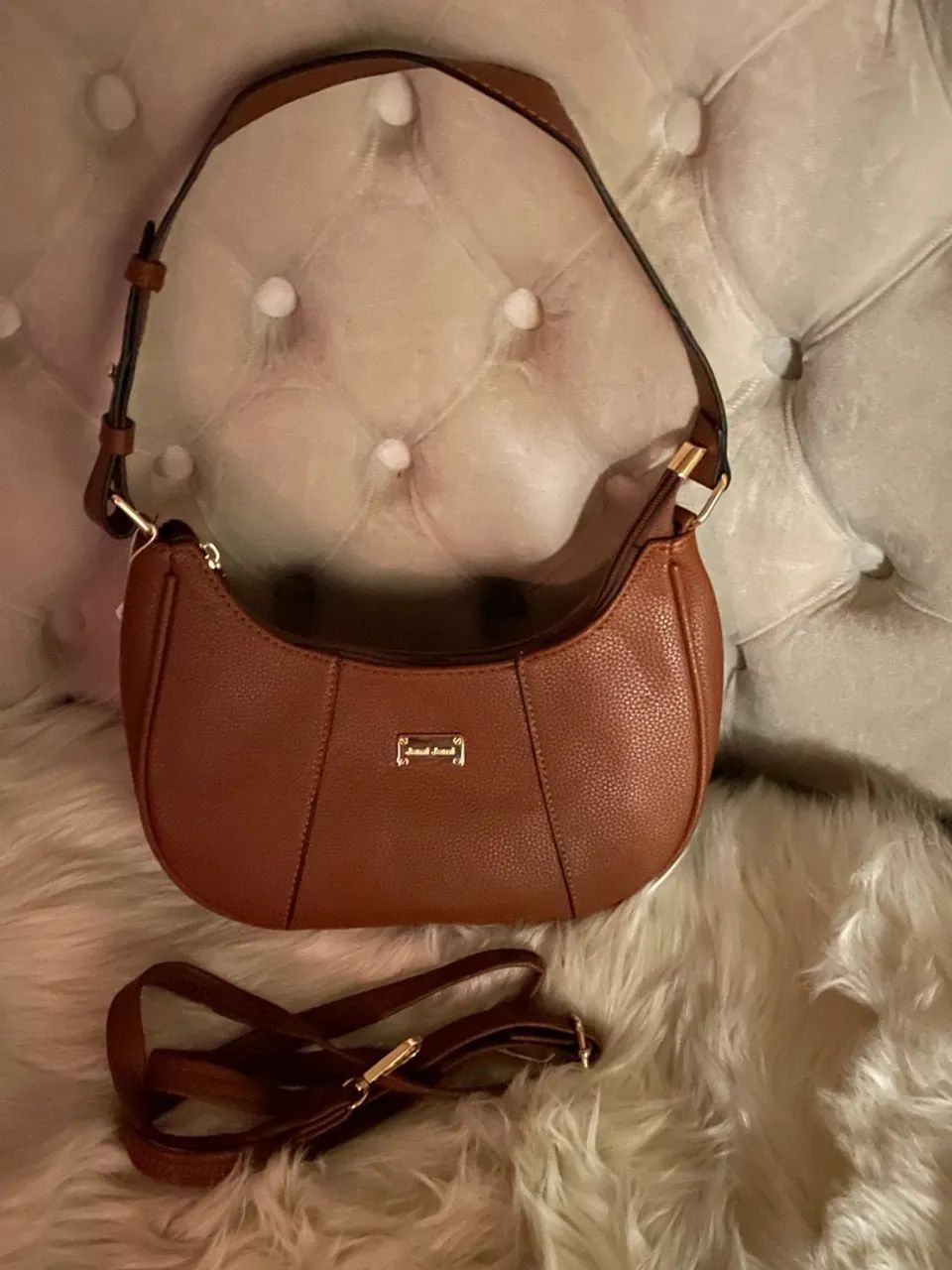 Linda Bolsa Baguete Marrom NOVA 129,00
