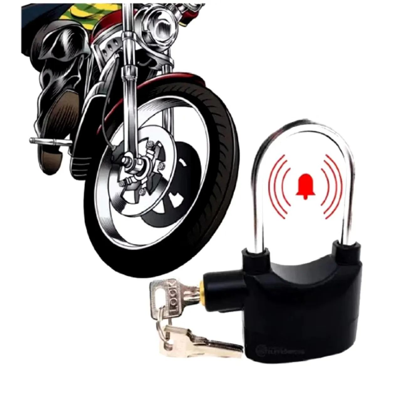 Cadeado de Segurança com Alarme - Novo - Foto 4