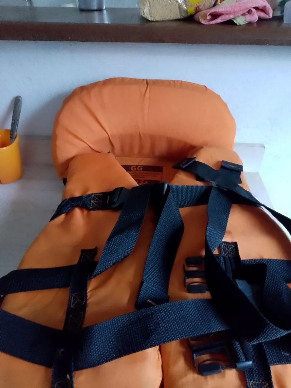 Colete salva-vidas infantil GG aguenta até 180 kilos