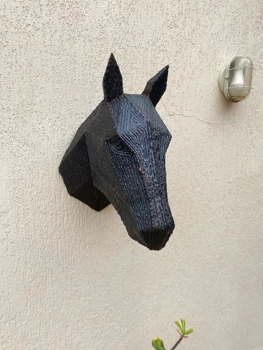 Escultura Estátua cabeça de cavalo - Foto 4
