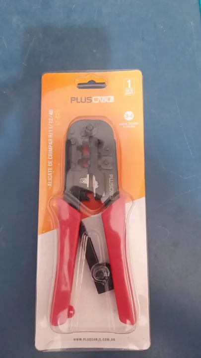 ALICATE DE GRIMPAR RJ11/12/45 LT-C20 PLUSCABLE NOVO LACRADO FRETE GRÁTIS PARA MACEIÓ