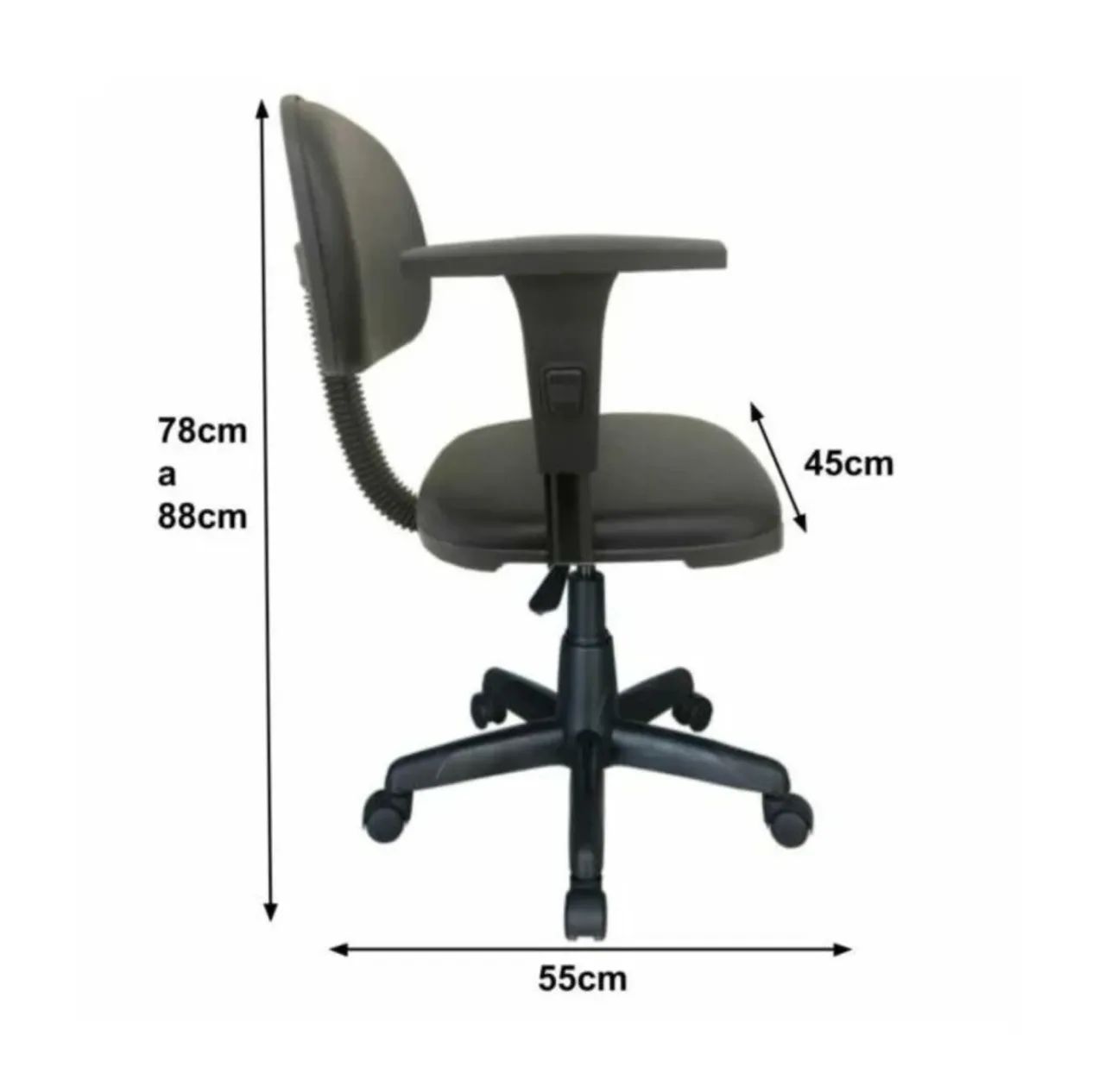 Cadeira de Escritório Giratória com Rodas - Foto 4