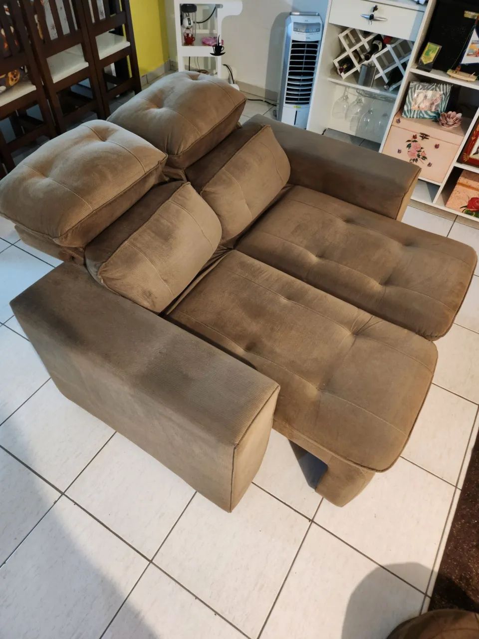 Retractable Sofa with Cat-Resistant Fabric419420970502727682