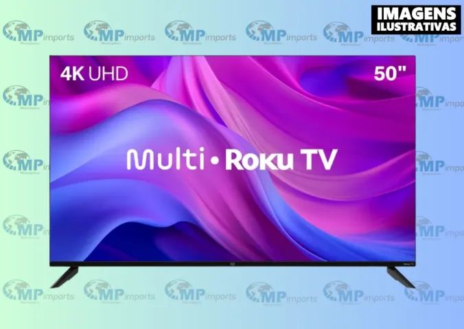 Smart TV 50" Roku Multi 4K Compatível com Alexa e Google Home