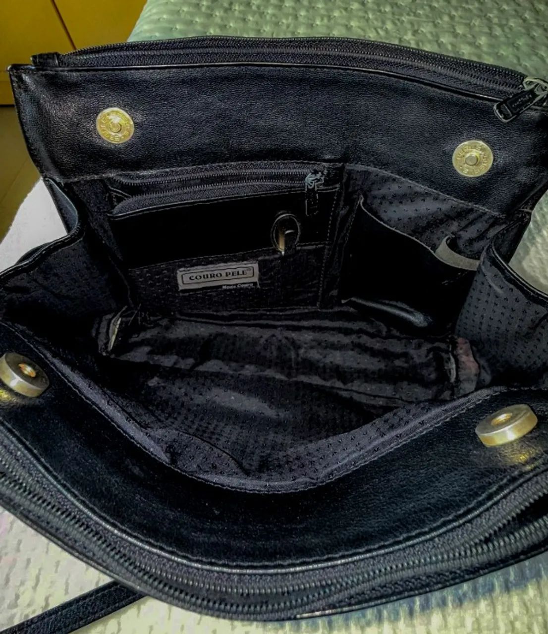 Bolsa Feminina Lateral de couro Legítimo - Foto 4