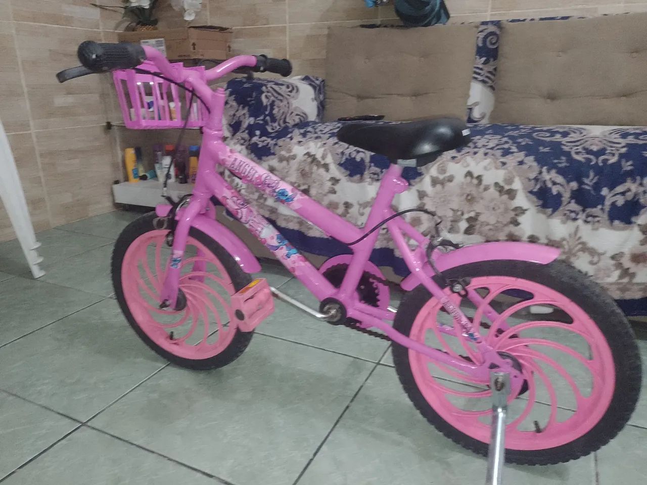 Bicicleta aro 16 ANGET rosa - Foto 2