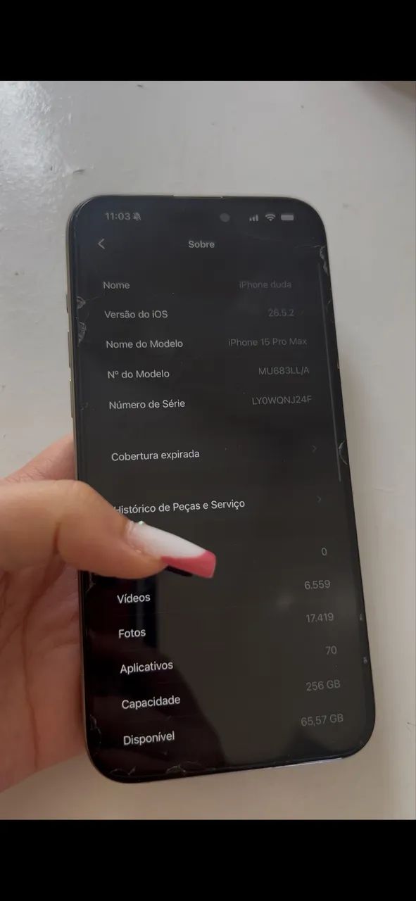 iPhone 15 Pro Max Prata  - Foto 4