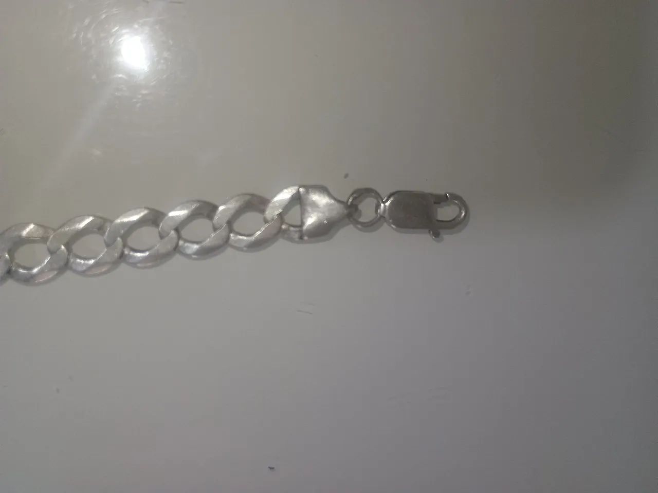 Pulseira de prata em perfeito estado  - Foto 3
