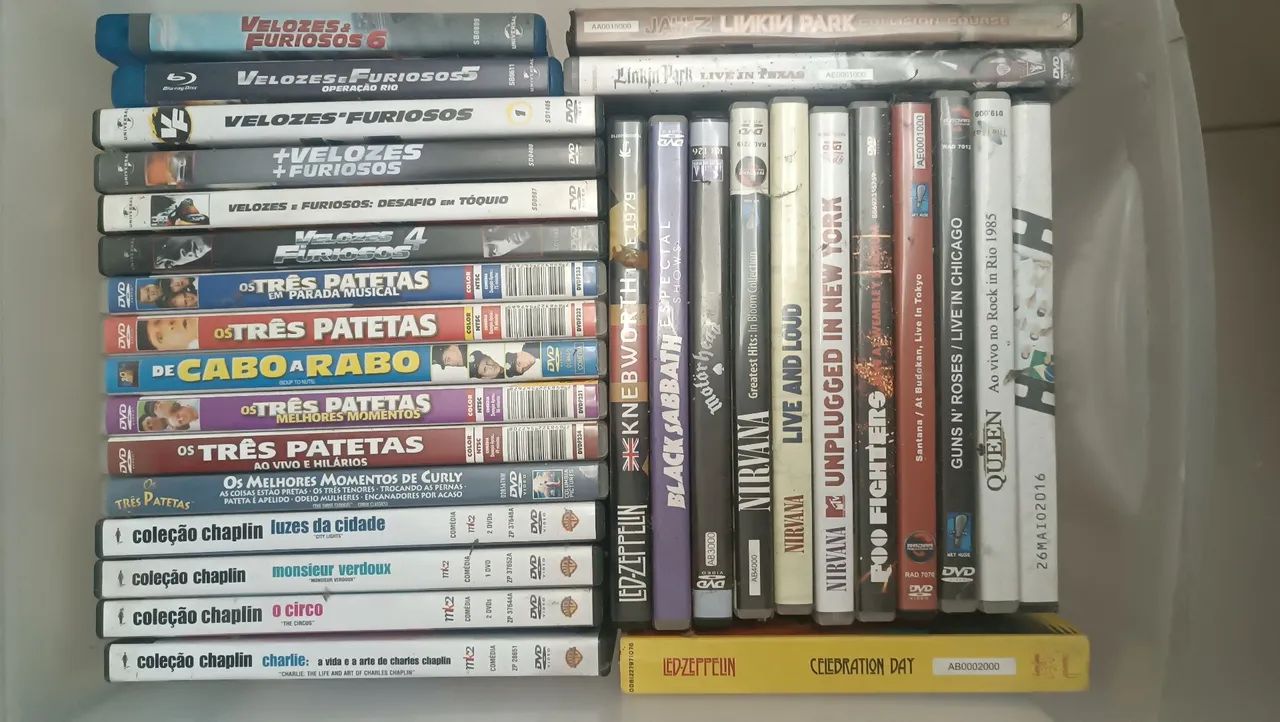 DVDs e Blu-Rays 