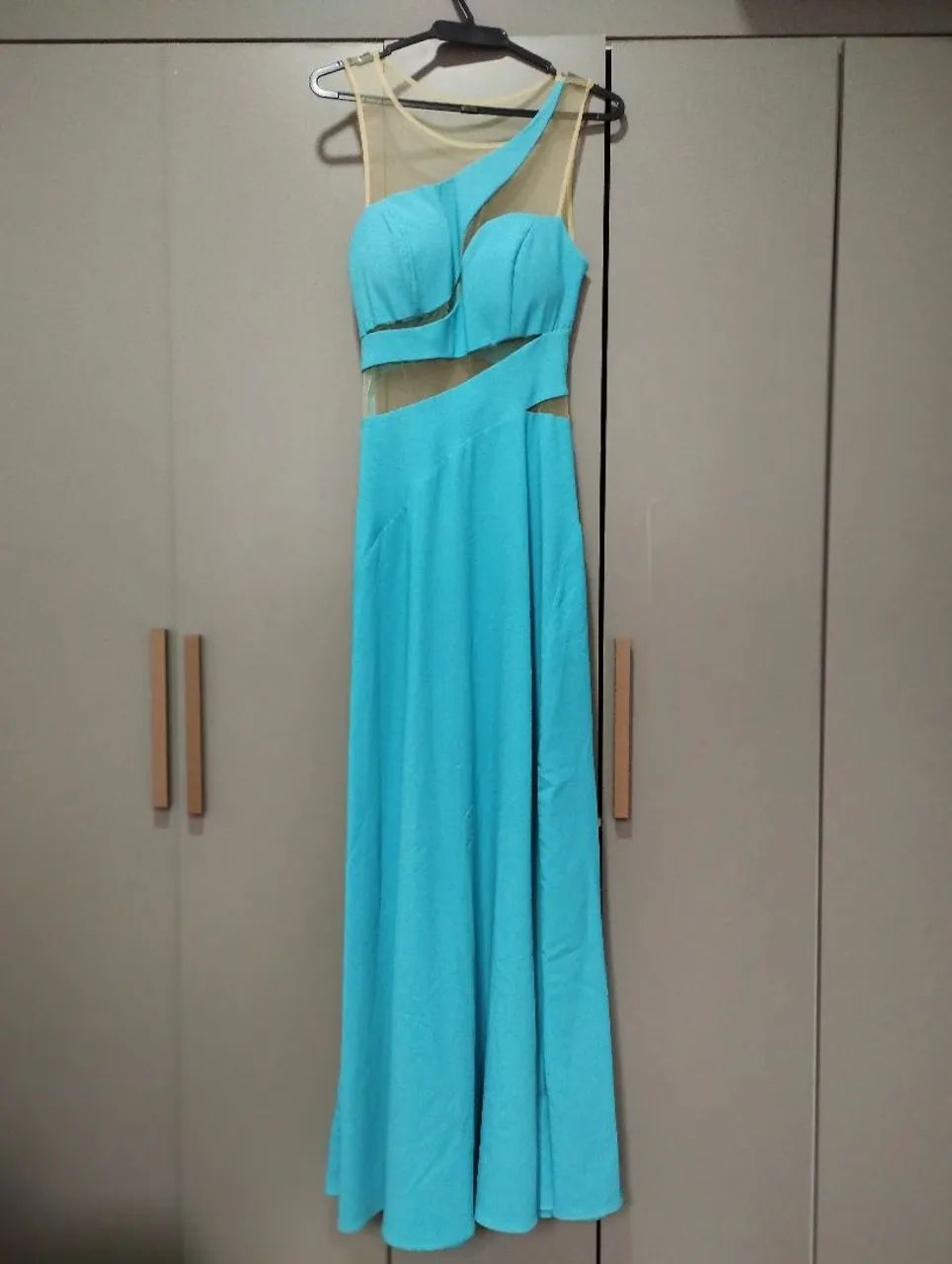Vestido de festa azul tifani - Foto 4