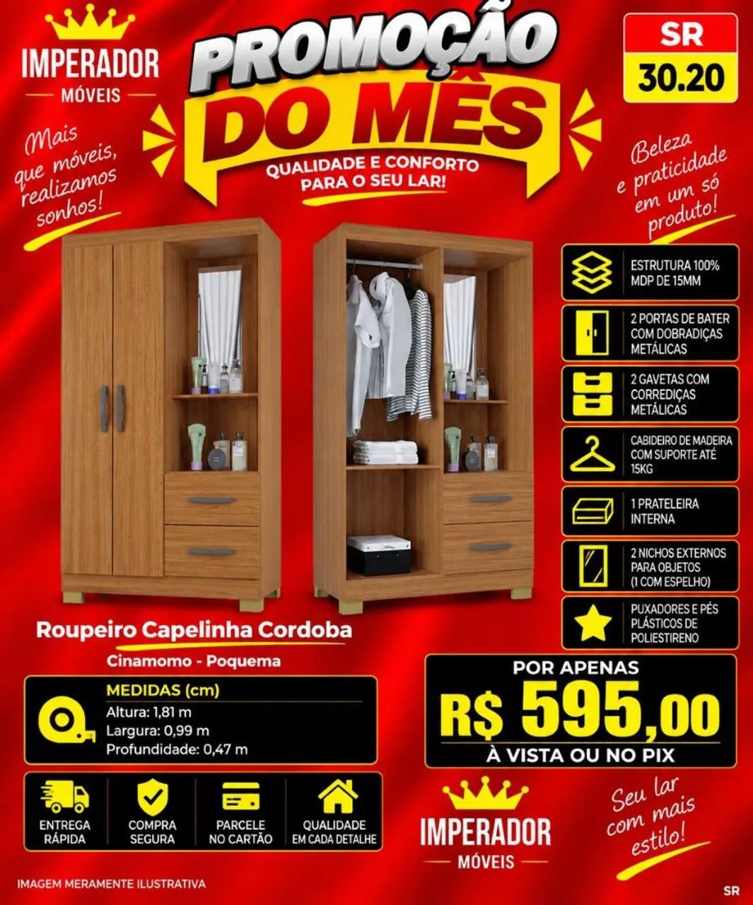 Roupeiro Capelinha Cordoba