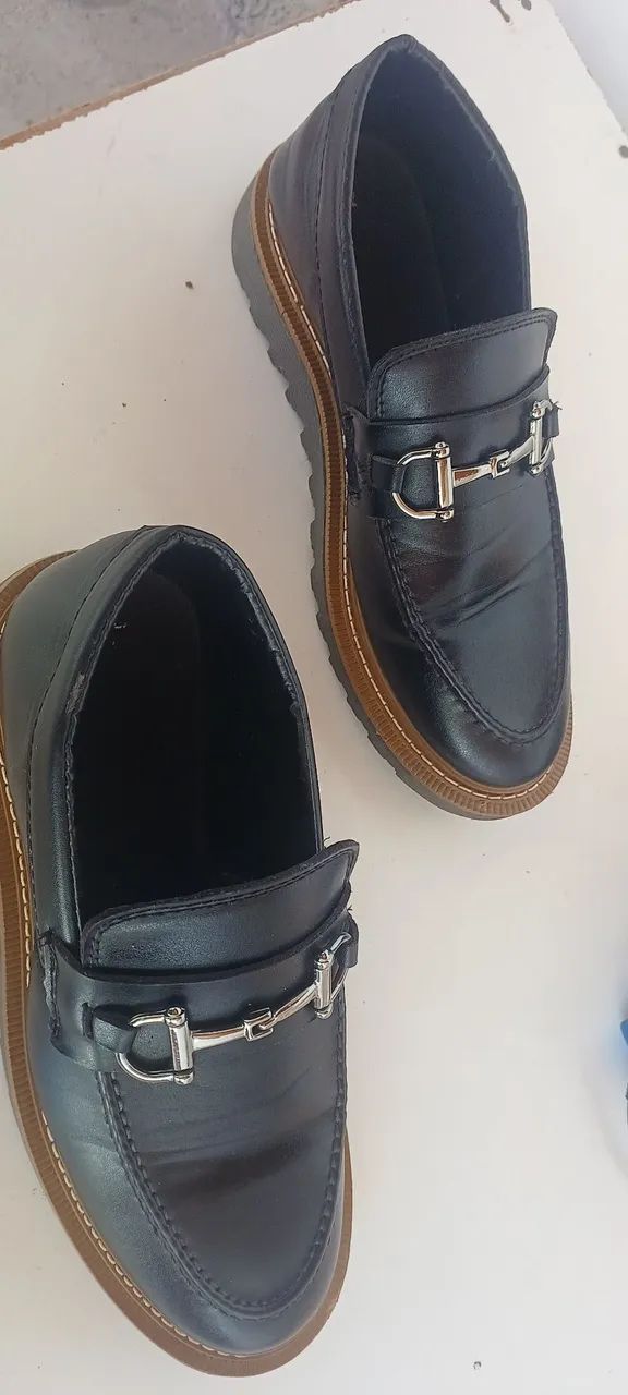 Sapato preto mocassim  - Foto 4