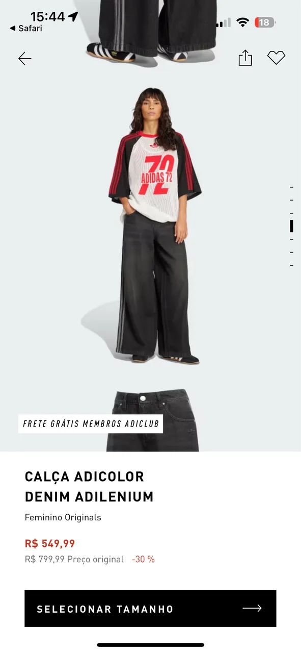 Calça Jeans Adidas - Foto 3