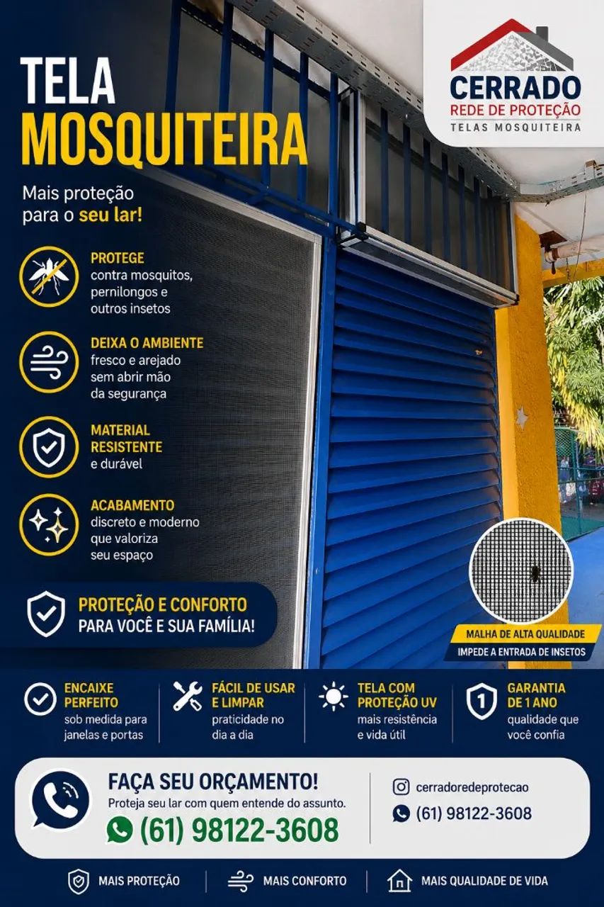 Telas mosquiteiras 
