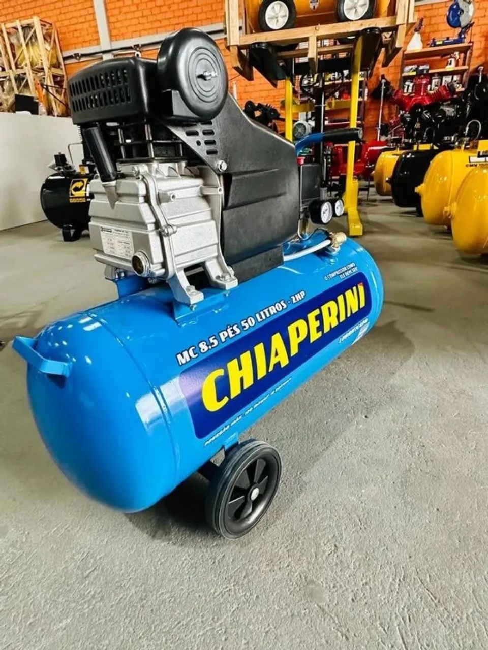 Compressor de ar 50L 120psi Motor 2HP Chiaperini (Loja/Novo) - Foto 4