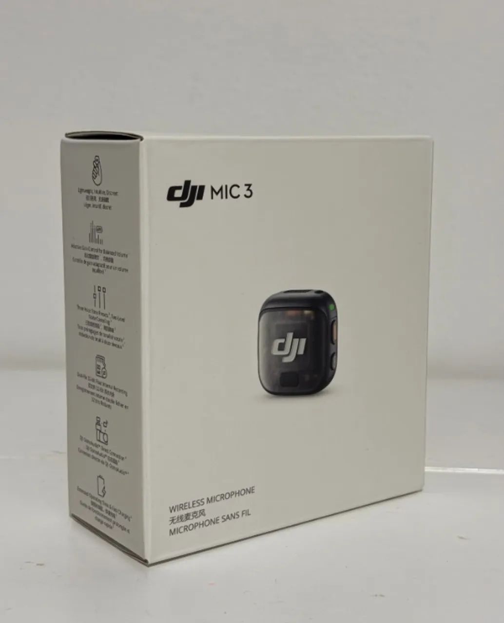 Microfone DJI Mic 3 Na Caixa