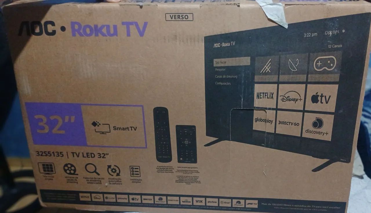 Tv 32 polegadas AOC sistema roku - Foto 2