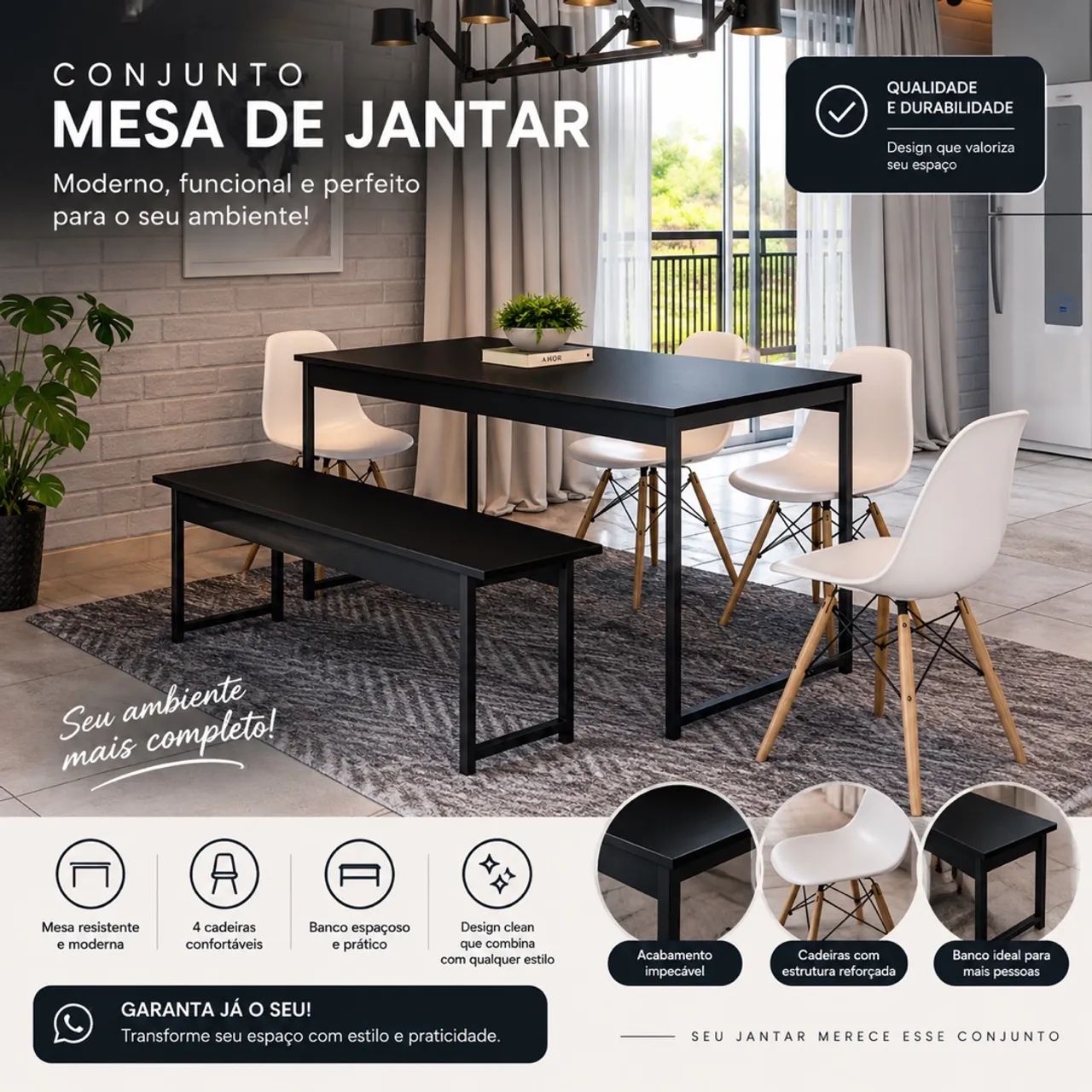 Vendo mesa de jantar  - Foto 2