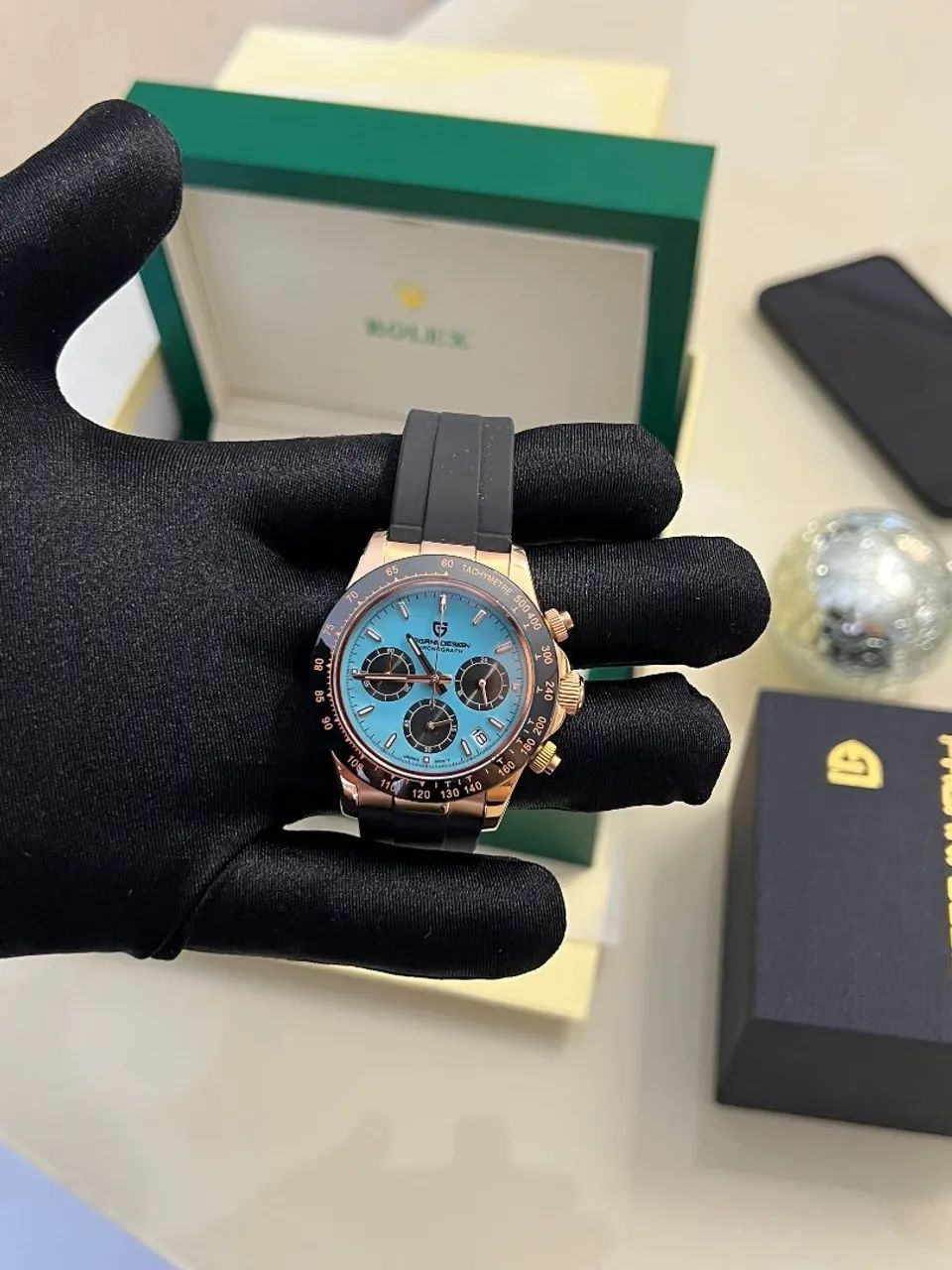 Relógio Pagani Design Daytona Tiffany 