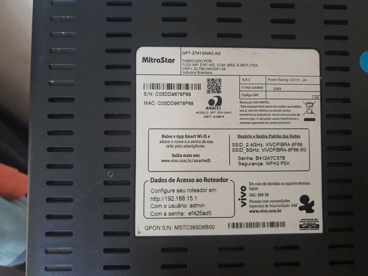 ONT GPON FUNCIONANDO PERFEITAMENTE E DESBLOQUEADA. - Foto 2