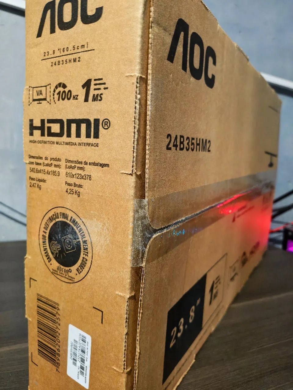 Monitor Gamer AOC 24" 100Hz 1ms Full HD - Lacrado na Caixa - Foto 2