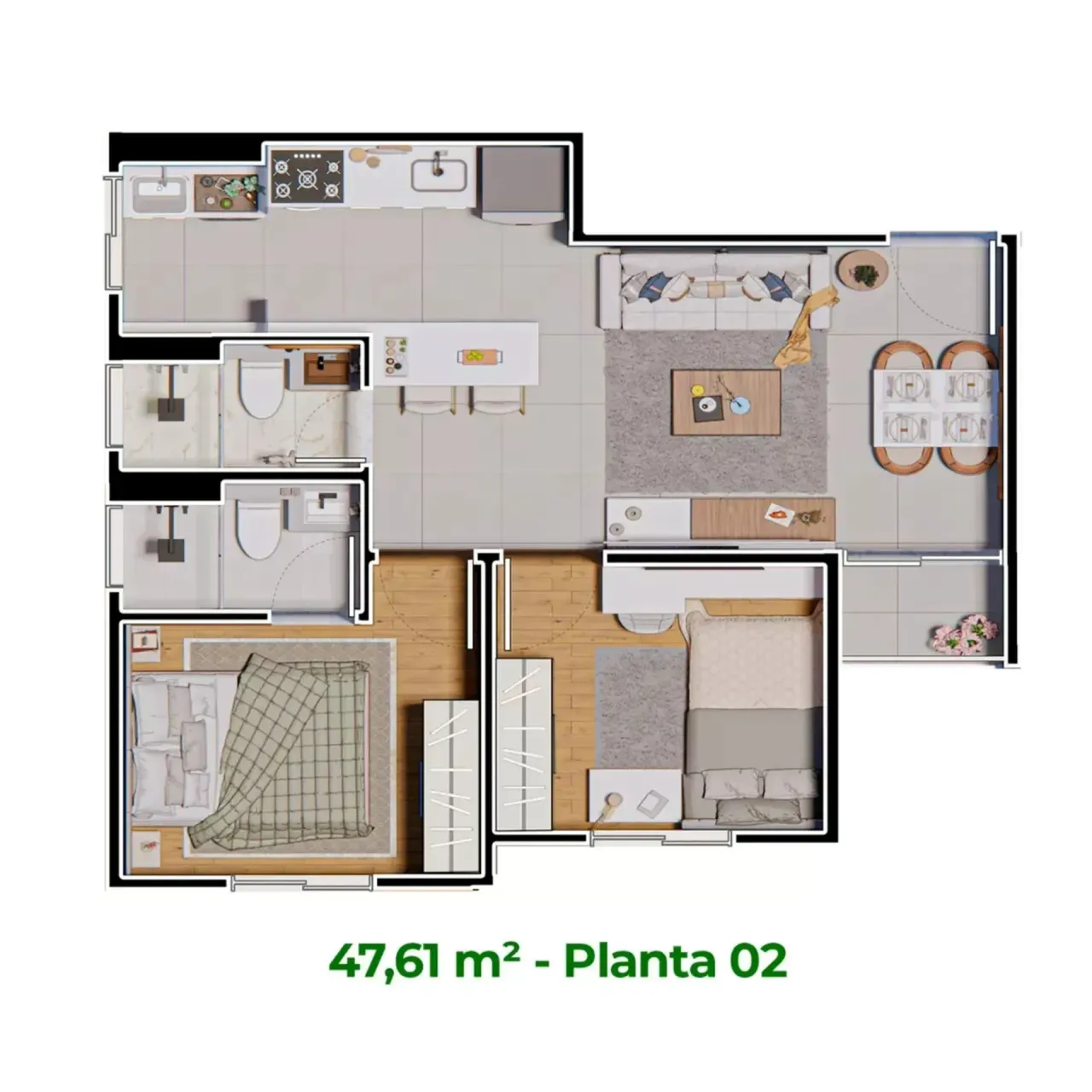 PLANTA 47m²