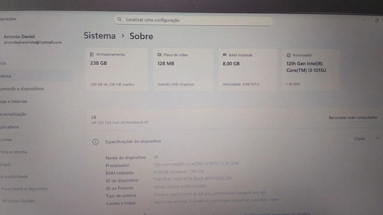 Notebook HP G9 Intel core i3 R$ 2000 - Foto 4