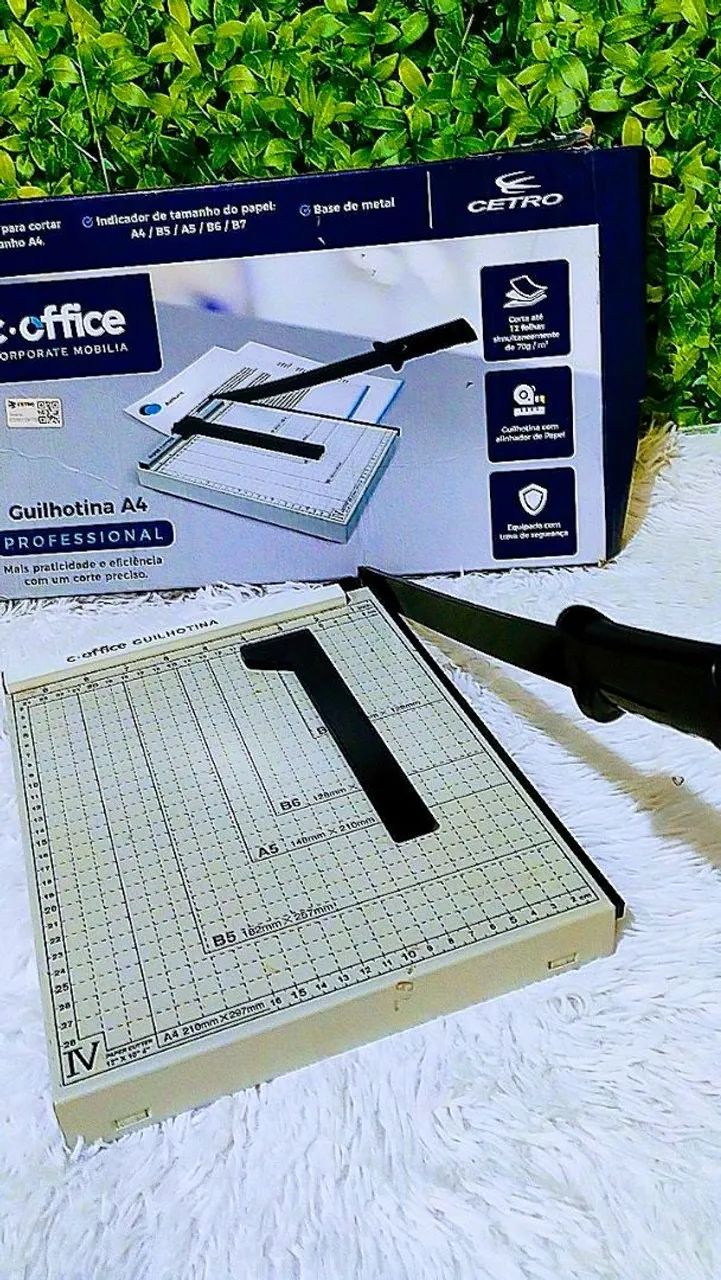 Guilhotina para cortar papéis A4 - Foto 4