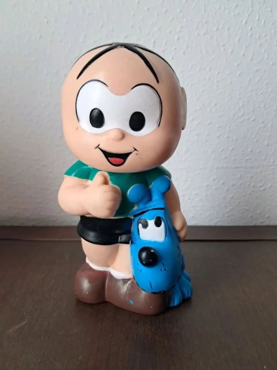 Boneco Cebolinha e Bidu Turma da Mônica