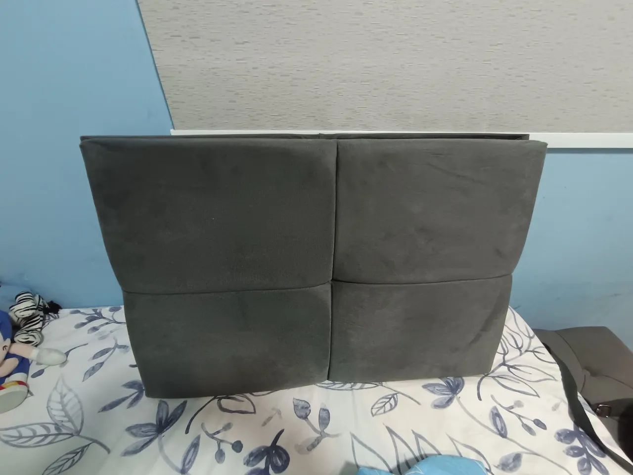 Cabeceira de cama casal cinza nova  - Foto 3