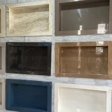 Nicho de porcelanato sobre medida 