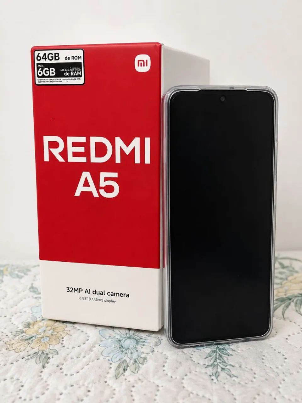Redimi A5 com caixa, carregador, capinha e película  - Foto 2