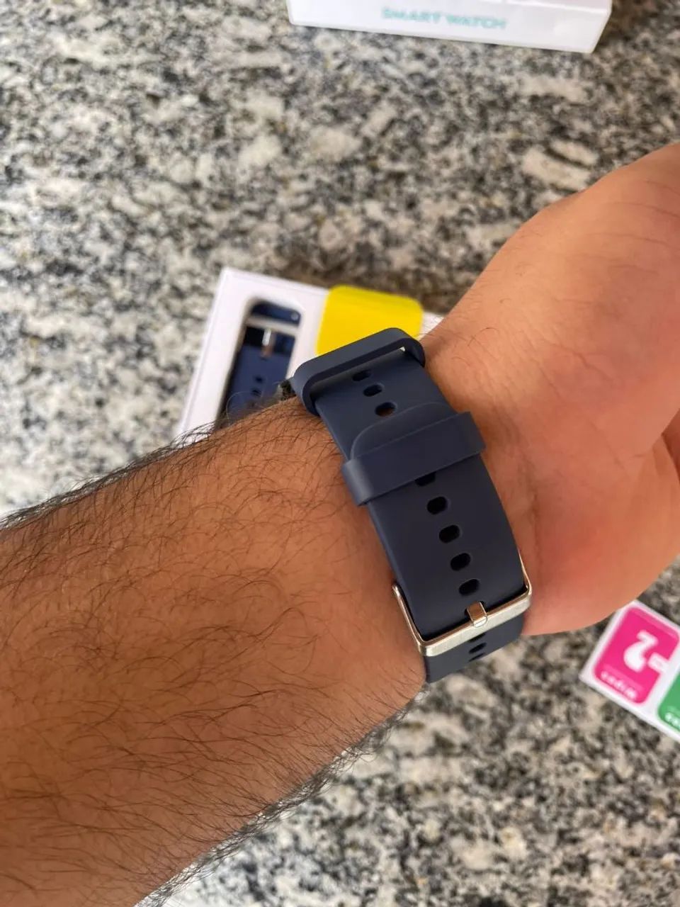 SmartWatch Preto e Azul - Foto 5