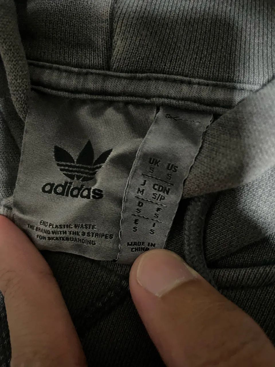 Moletom cinza Adidas  - Foto 4