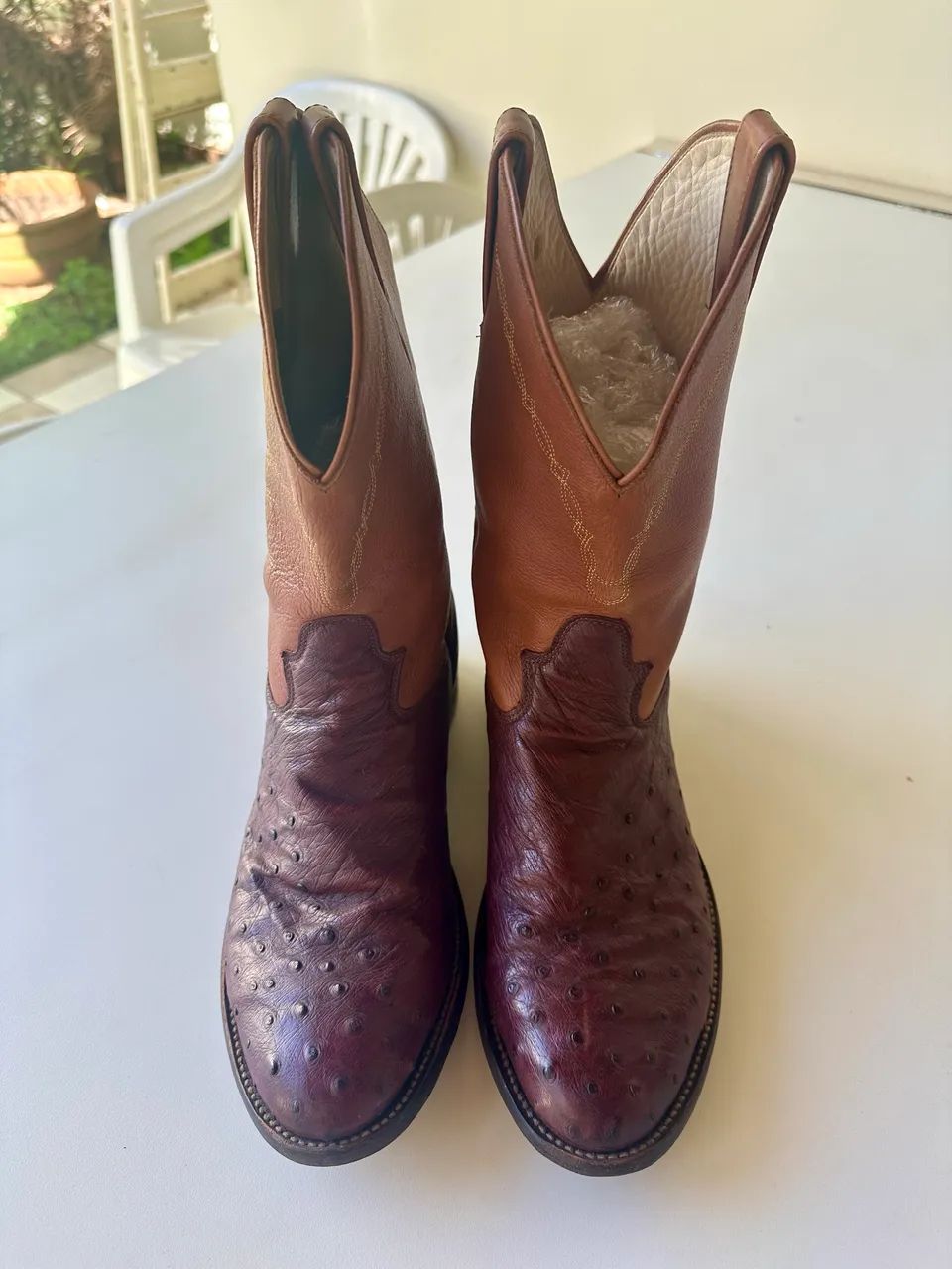 Bota Texana Jacomo Couro de avestruz legítimo 