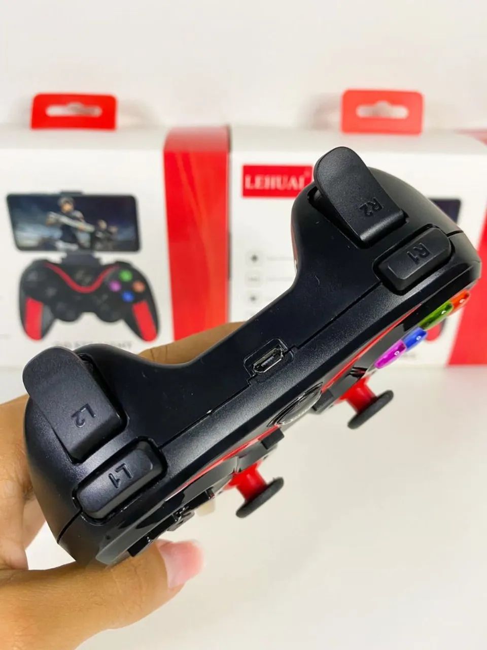 CONTROLE GAMER JOYSTICK BLUETOOTH PARA CELULAR - Foto 4