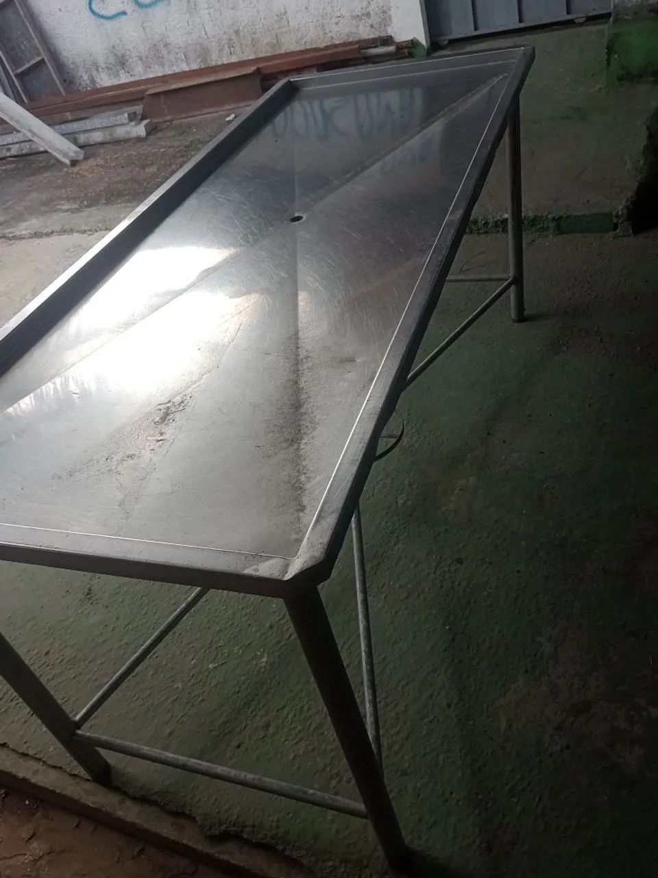 Mesa de inox 1.90x77x83