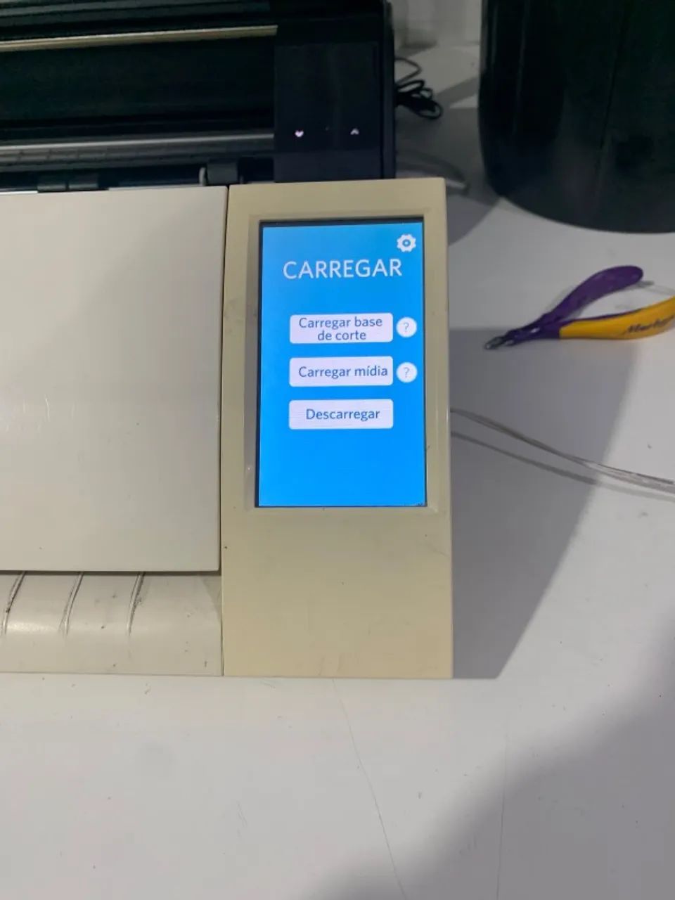 Silhouette cameo 2 com lamina de corte e 3 bases - Foto 5