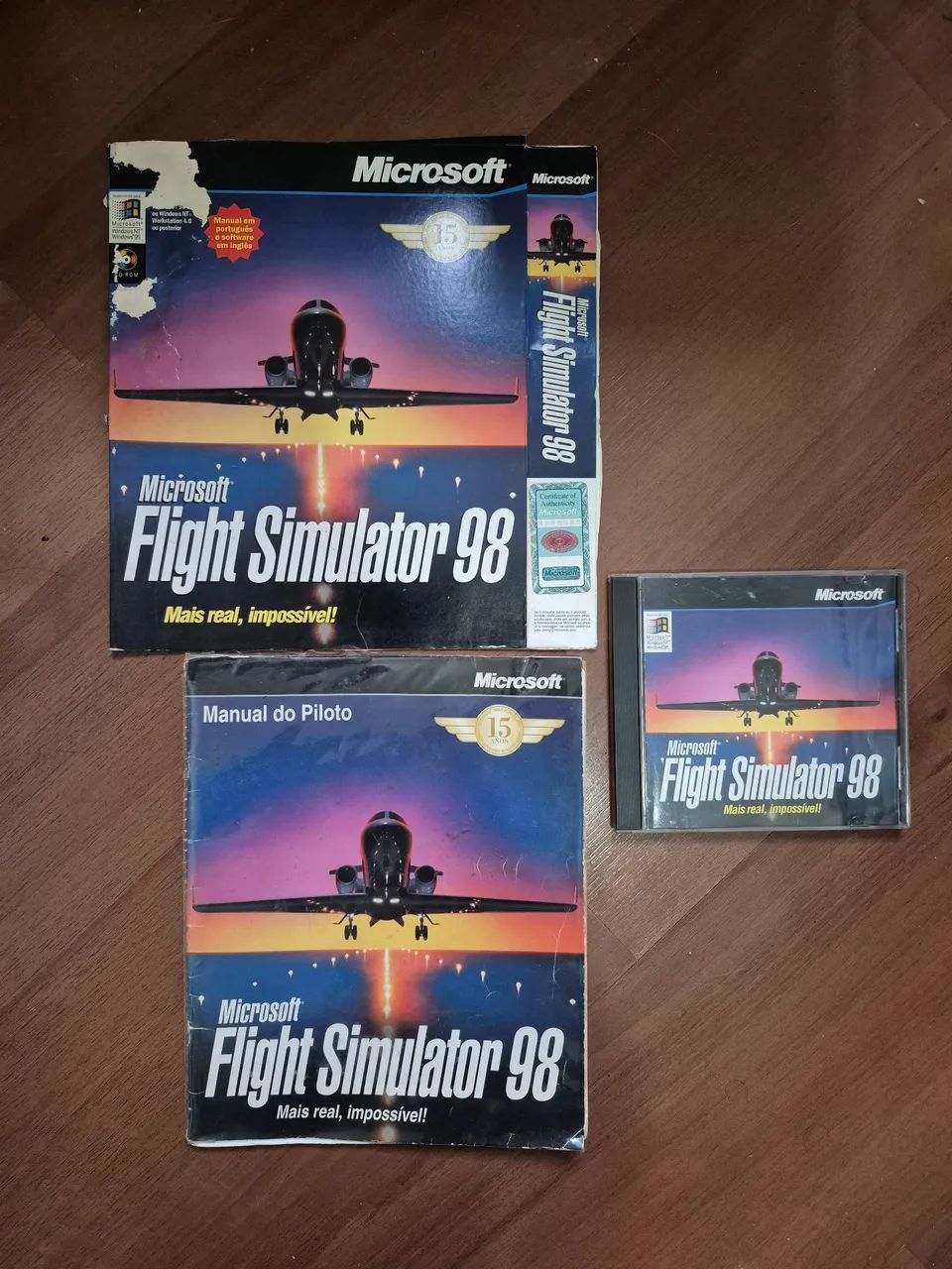 Microsoft Flight Simulator 98 Mídia Física 