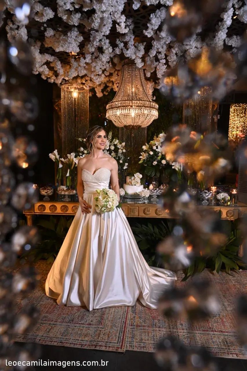 Vestido de noiva bordado