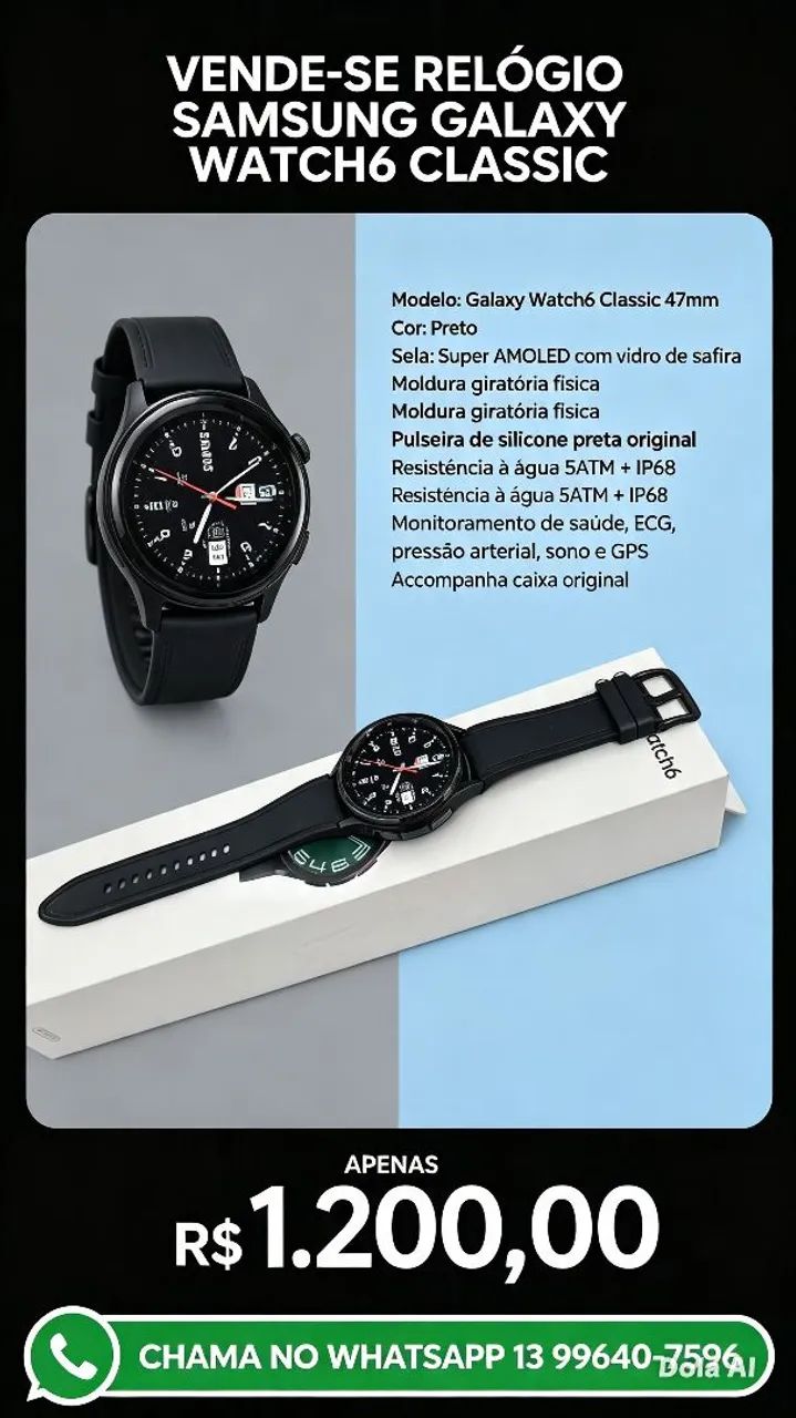 Relógio Samsung what6 
