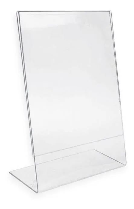 Display A4 em L acrílico cristal 2mm