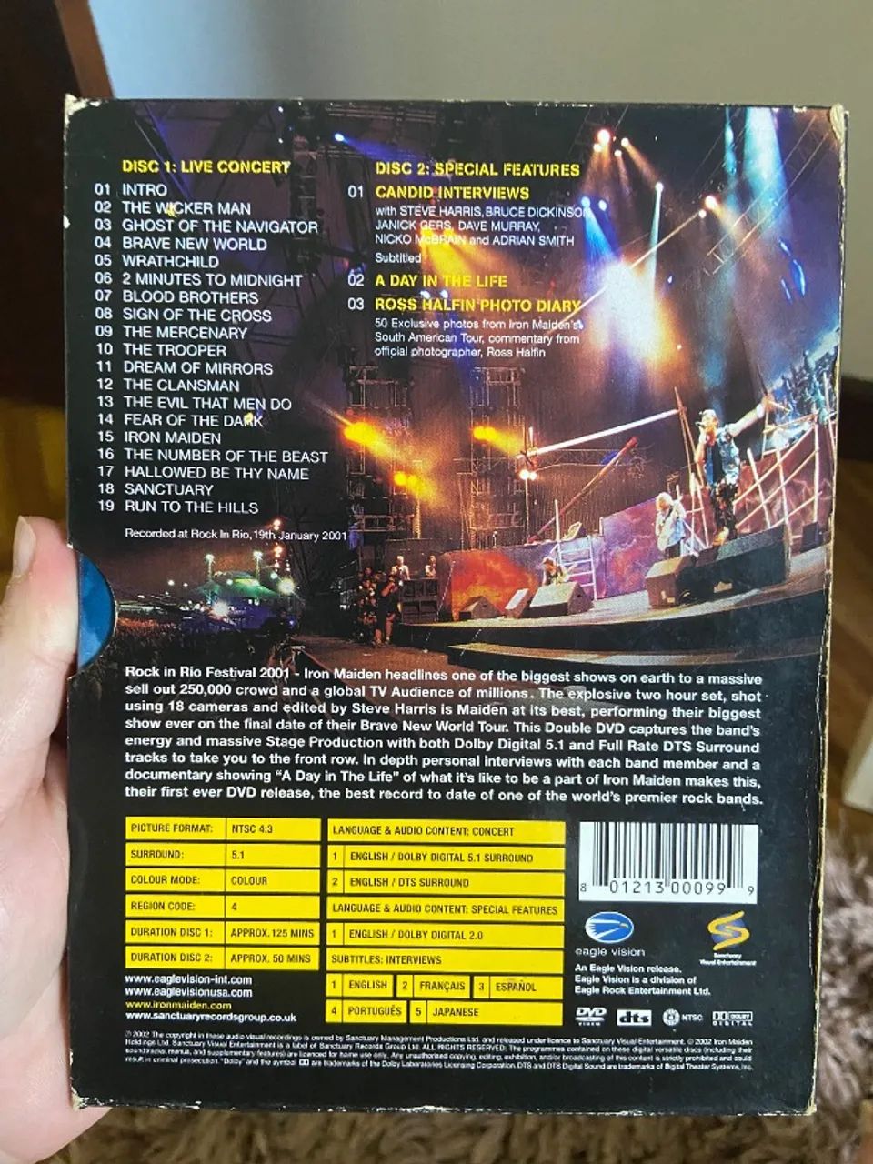 DVD Iron Maiden Rock in Rio  - Foto 2